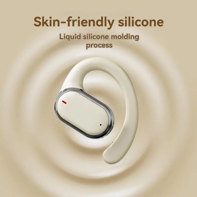Wireless Bone Conduction Headset, Ear Hook Design Earphone with Digital Display, Noise Cancelling Headset for Sports Running 6