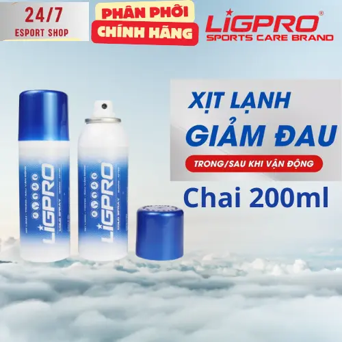 [Combo 2 chai xịt LIGPRO 200ml] Xịt lạnh giảm đau, Xịt nóng khởi động nhanh giúp xoa bóp  đau nhức xương khớp 2
