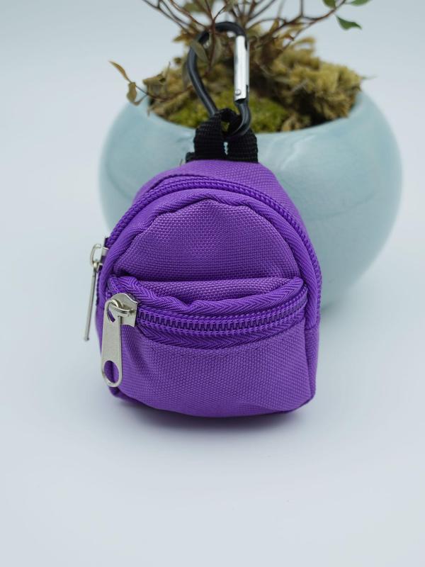 Mini Zipper Backpack Design Coin Purse Keychain,  Cute Novelty Keychain for Bag Charm & Car Keys, Summer Fashion Accessories for Women & Girls 1