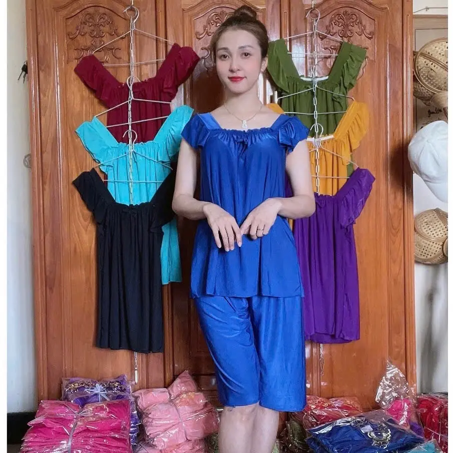 Bộ lửng nữ thun lạnh tay cánh tiên dáng A