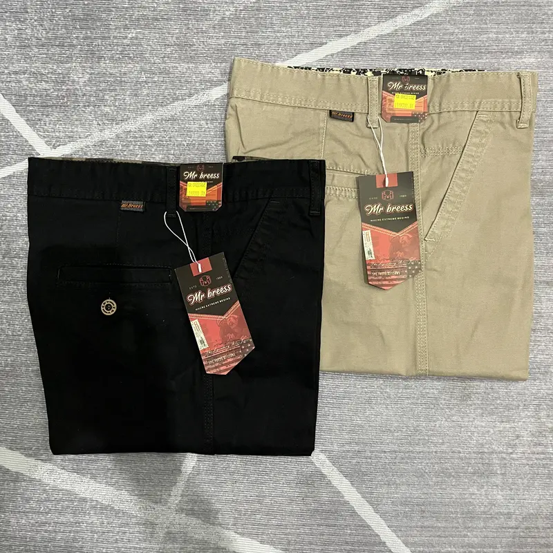 Mr Bress Celana Pendek kanvas Pria Original Bahan Katun Lembut Non Stret Size 28-38 5