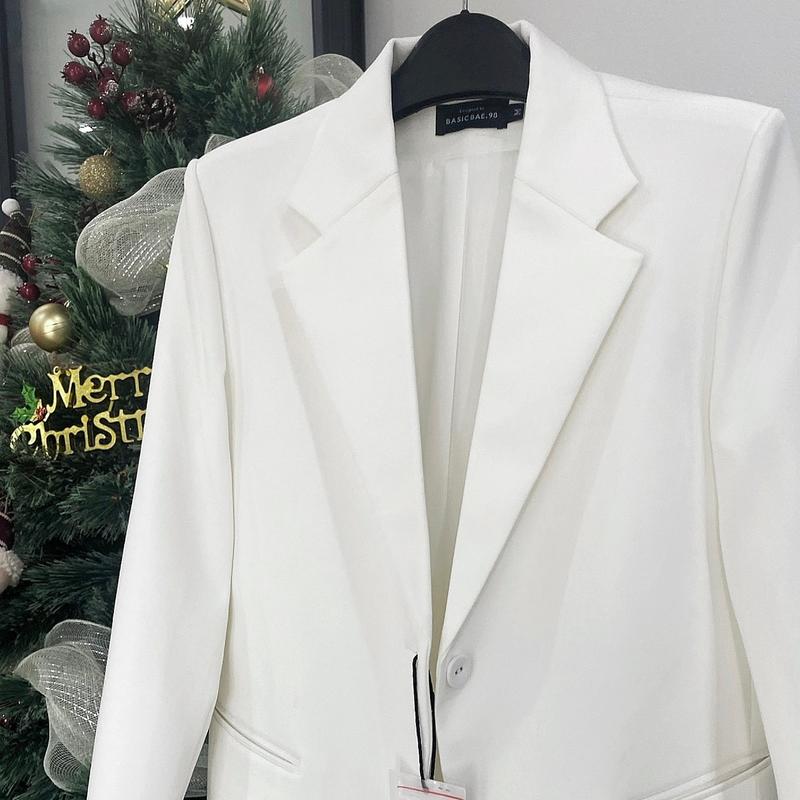 Blazer vạt tròn form rộng vừa phải thanh lịch, hàng thiết kế Basicbae.98 6