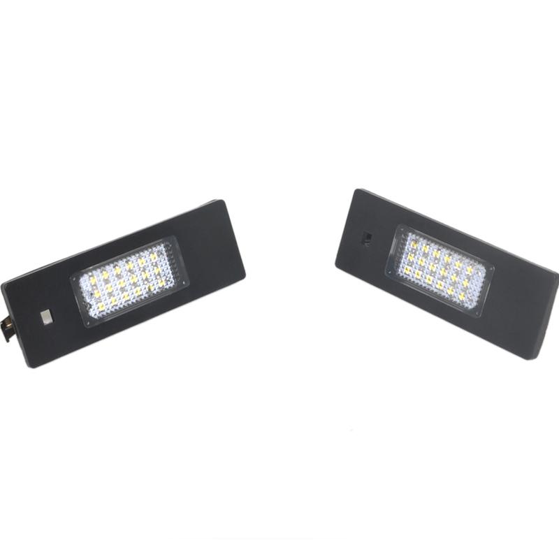 Product Introduction of 2x Car LED License Plate Lights Direct Fit for BMW E63 E64 E81 E85 E87 650i M6 Z4 Error Free 24-SMD 22