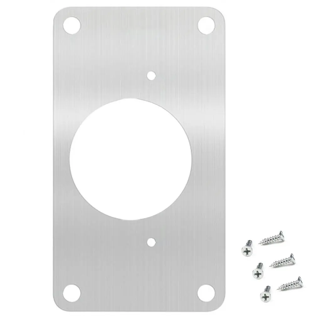 Riddlec Hinge Fixing Bracket Smooth Surface Silver Color Thickened Stainless Steel Hinge Repair Plate Bracket Thickened for Wardrobe