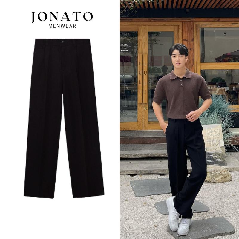 Quần âu nam ống rộng JONATO quần tây nam phong cách hàn quốc trẻ chung năng động