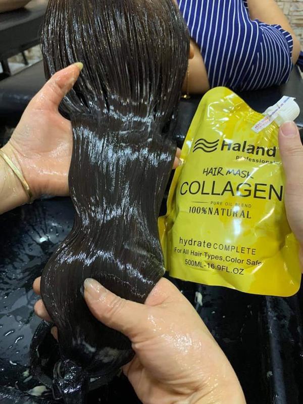 Kem Ủ Tóc collagen Haland  phục hồi mềm mượt 500ml Gội Đầu Nữ Women