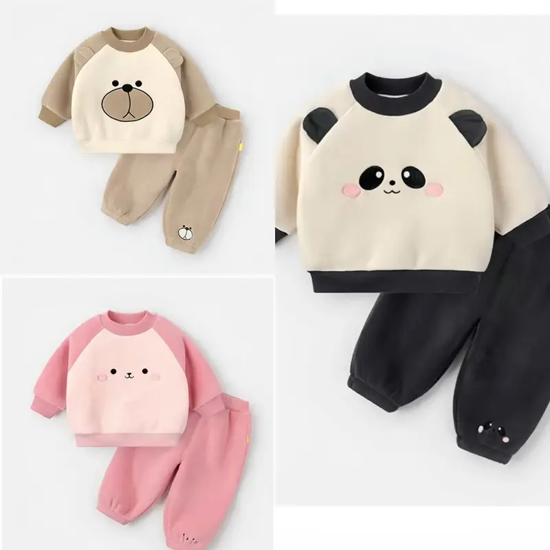 Combo 2 bộ nỉ bông, chất mềm mịn cho bé trai bé gái ( sz 5-15kg ) 0