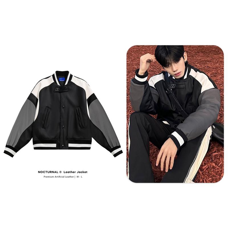 Áo khoác da NOCTURNAL LEATHER Varsity Unisex Local Brand Jacket
