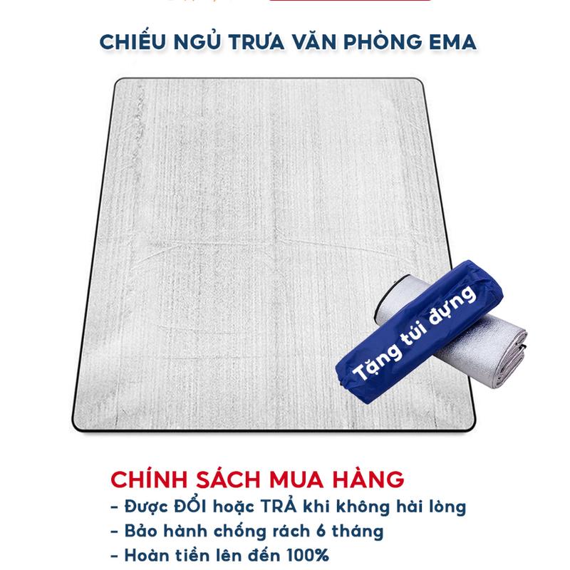 [  HOT ] Chiếu ngủ văn phòng buổi trưa TẶNG KÈM TÚI, Tấm thảm trải lót bạc gấp gọn cách nhiệt đơn đôi loại lớn 2242 THẾ GIỚI GIA DỤNG VP88