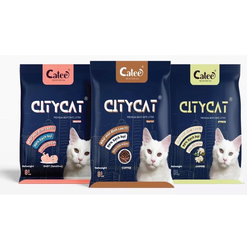 Cát vệ sinh cho mèo CITYCAT 8l 4kg