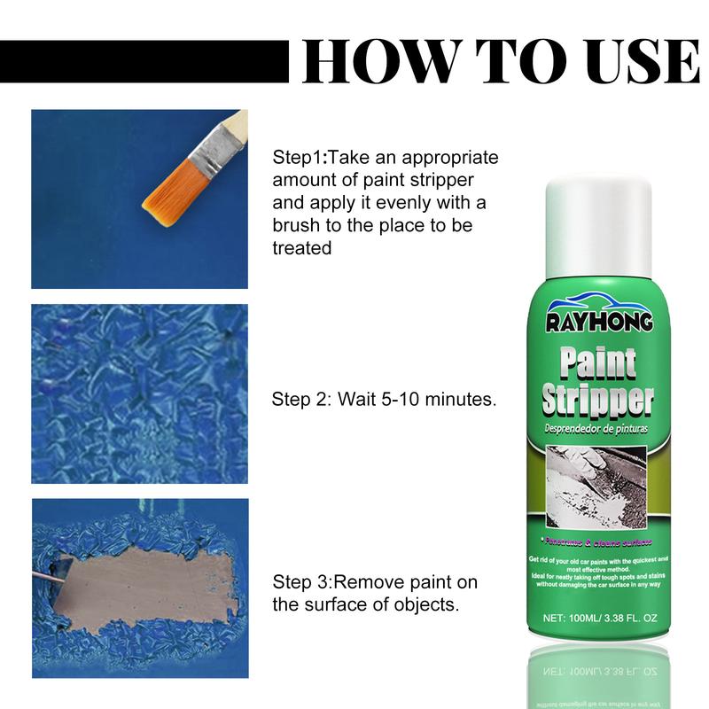 Product Introduction of Rayhong Varnish Remover Stripping Metal Surface Paint Paint-Remove Agent Car Wheel Hub Seamless Cleaning Paint Remover 3