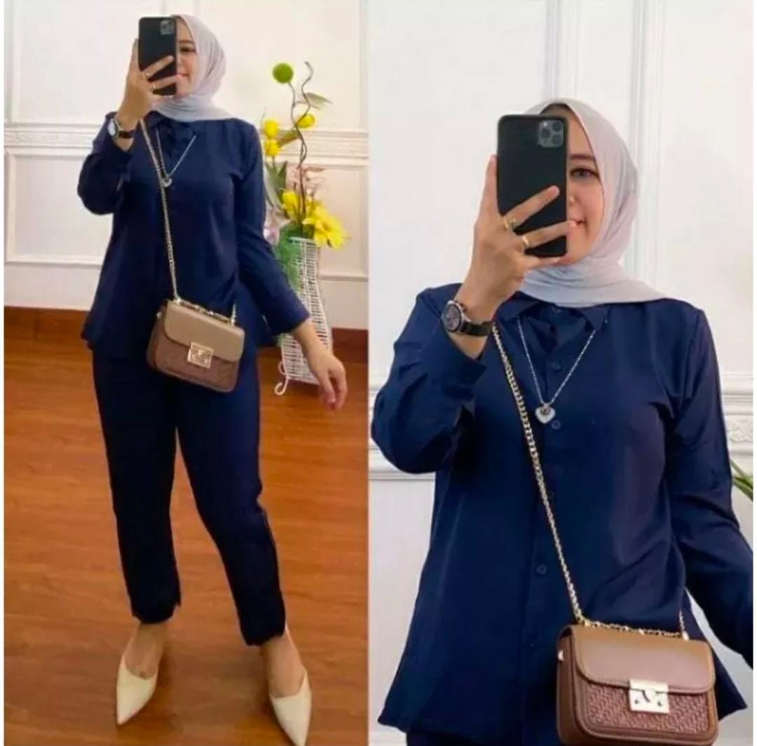 Naura polos oneset panjang Naura Standar_ Jumbo_Super Jumbo,, LD 110-120-130 Banyak Variasi Warna