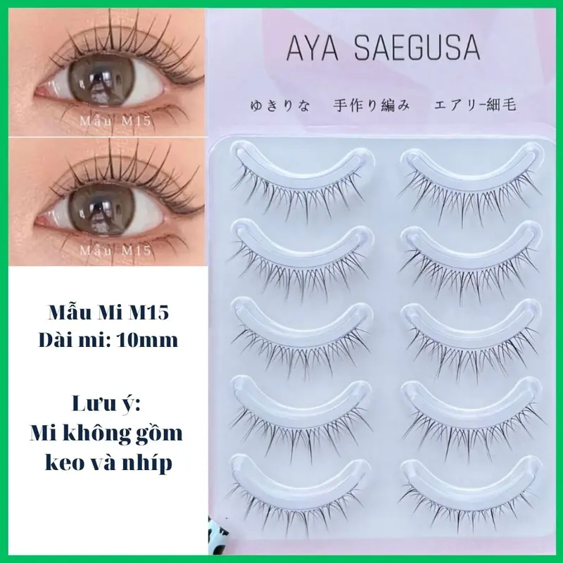 Mi Gân Trong Tự Nhiên Mềm Nhẹ Tái Sử Dụng Được Mi Nội Địa Trung 8