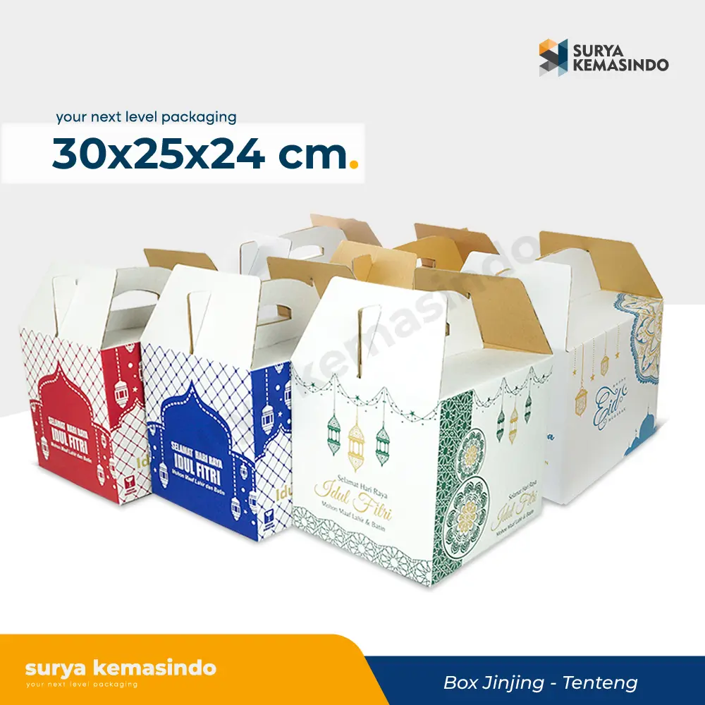 Box Parcel 30x25x24 (Jinjing) Kardus/Parcell/Lebaran/idul Fitri/Paket/sembako/hampers Plastik Plastik