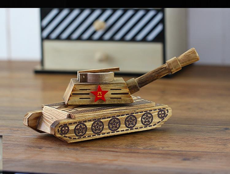 Product Introduction of 【Wooden tank】Simulation Military Model Tank Crafts Wooden Toys 5