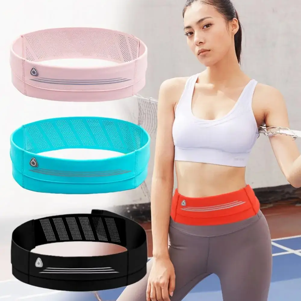 For Men Women Sports Running Belt Fanny Pack Large Capacity Jogging Waist Pouch Ultra-thin Breathable Fitness Phone Holder Bag