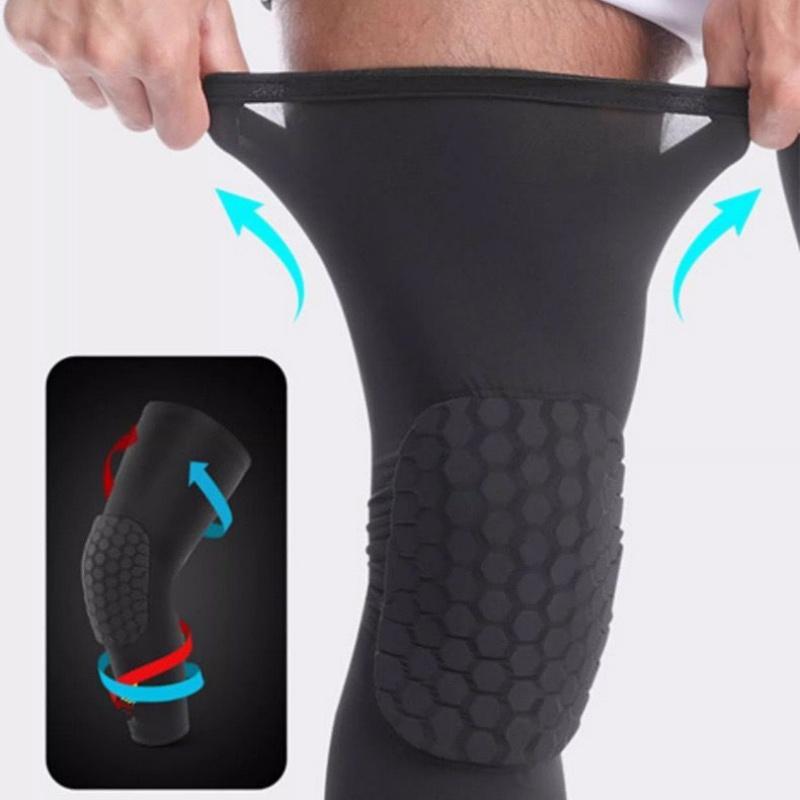 Product Introduction of Basketball Protective Gear Set, 1 Set High Elasticity Wear-resistant Knee Pad, Arm Guard, Wristband, Sports Protective Gear for Basketball, Football, Running, Jogging 4