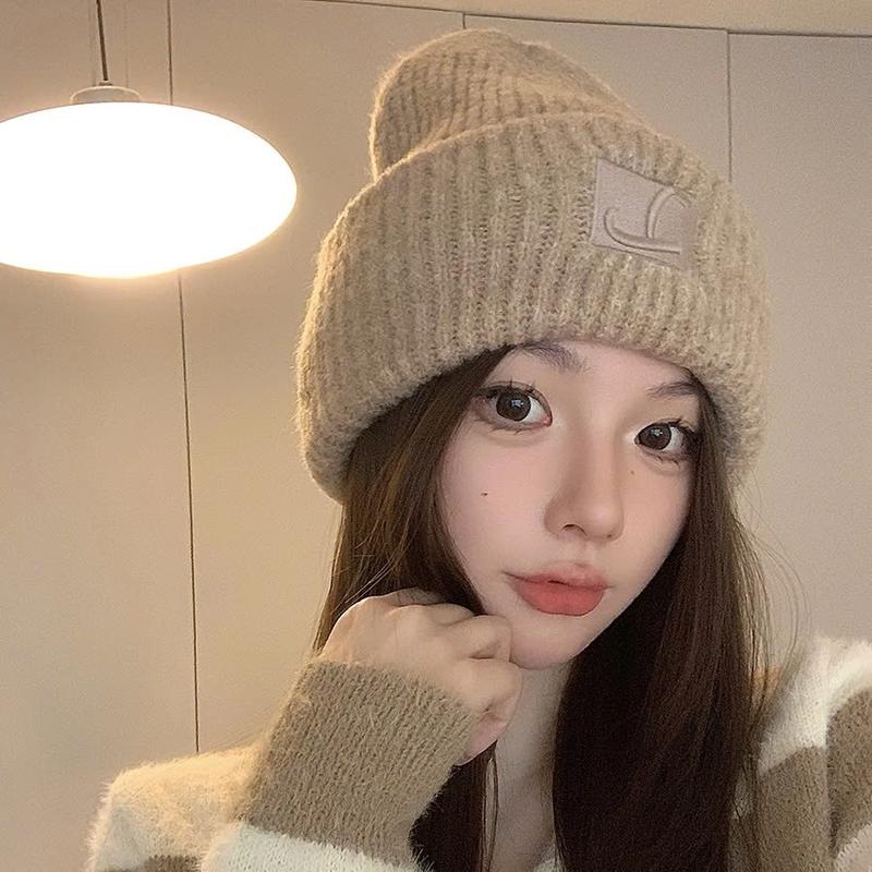 Mũ Nón Len Nữ Hàn Quốc Unisex, Nón Trùm Đầu Giữ Ấm Phong Cách Thời Trang Cho Nam Nữ Hat Cap