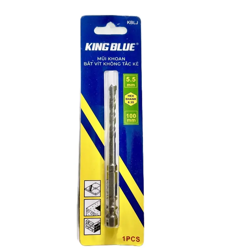 Mũi Khoan Bắn Vít King Blue Không Tắc Kê 5Ly5 0
