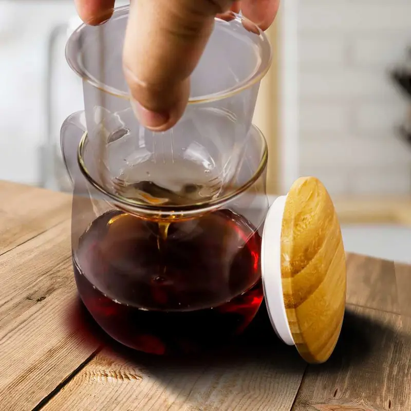 Gelas Cangkir Teh Tea Cup Mug with Infuser Filter / Gelas Cangkir Teh Thai Tea Kopi Manis Celup Gandum Hijau Herbal Jamu Rempah Bunga Poci Tarik Tubruk Tongji Herbal Hangat Kacamata Infuser Saringan Penyaring Arab Anti Panas Pecah Beling China Cina Japan 3