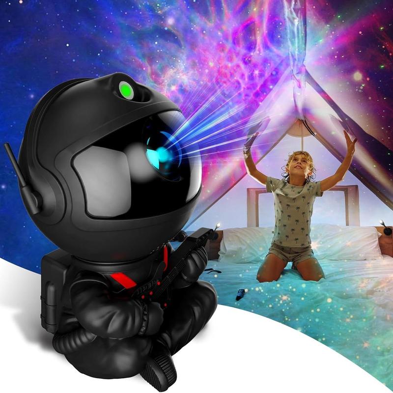 Astronaut Design LED Atmosphere Projection Lamp, USB Powered Novelty Lighting, Decorative Light for Home Bedroom Living Room 0
