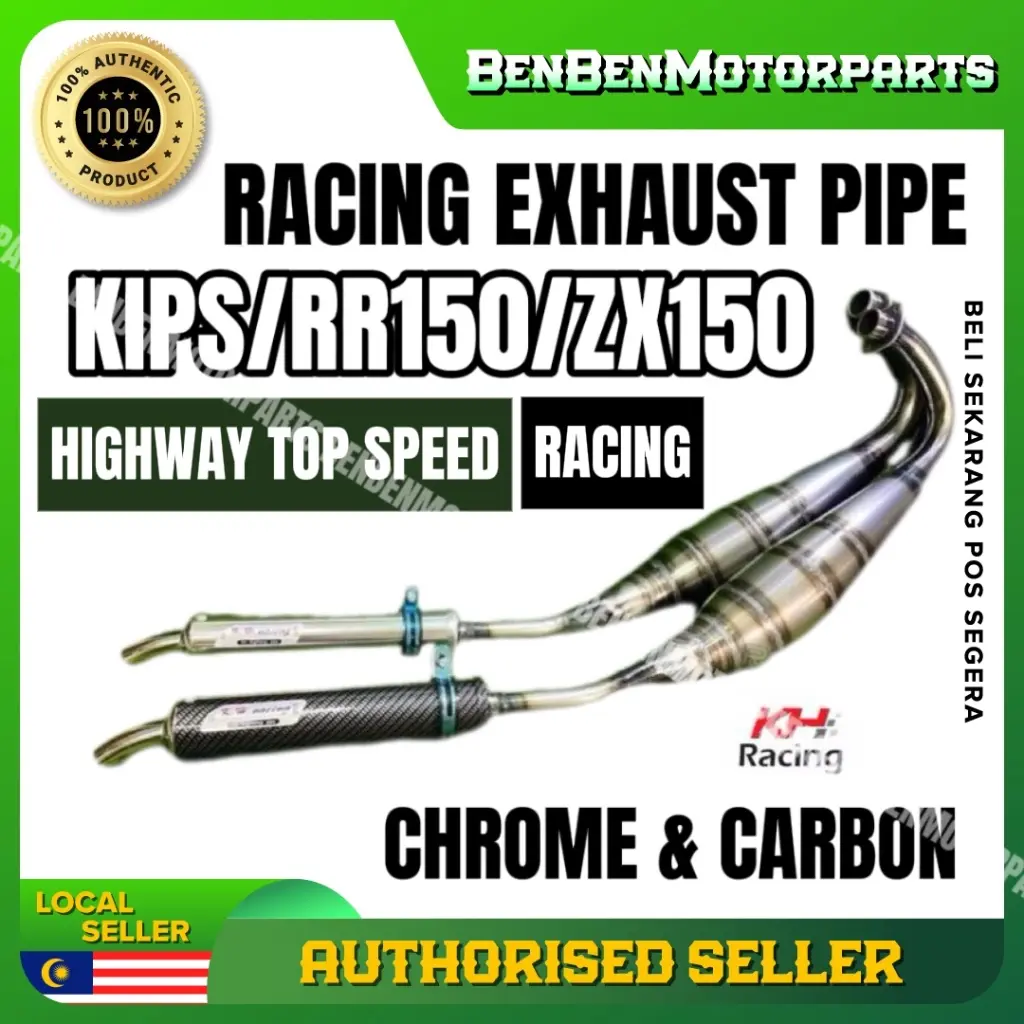 100% Original KH Racing Kawasaki RR150 Kips/ Double R Racing Exhaust ...