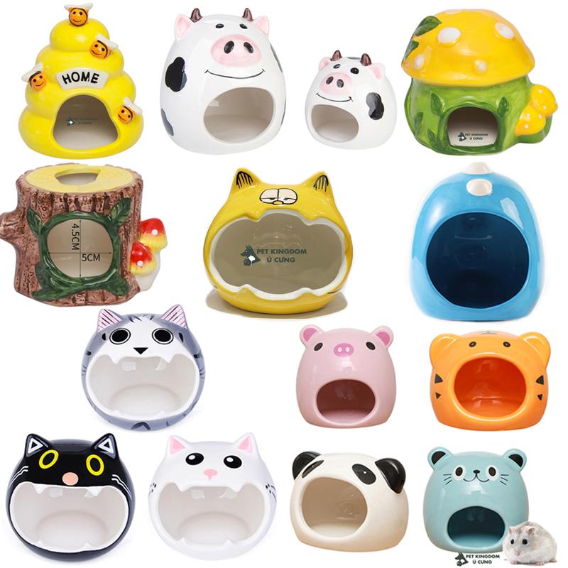  Nhà ngủ sứ hoạt hình cho hamster ú cưng 