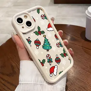 Casing For Redmi Case Note 14 4G 5G Pro 5 Plus 6 6A 8 8A Dual Turbo 4 Slikon Shockproof Christmas Pohon Natal Softcas