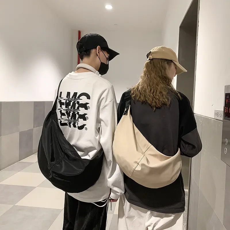 New Fashion Messenger Bag for Women Trendy Large-capacity Messenger Bags Casual Tote Light Oxford Cloth Simple Dumpling Handbag
