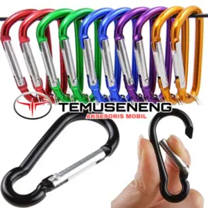 Carabiner Karabiner Gantungan Kunci Mini Aluminium Cantelan Camping Climbing Savety  Pelapisan Logam Keychain