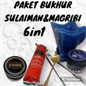 PAKET BUKHUR SULAIMAN DAN MAGRIBI KOMPLIT 6 IN 1