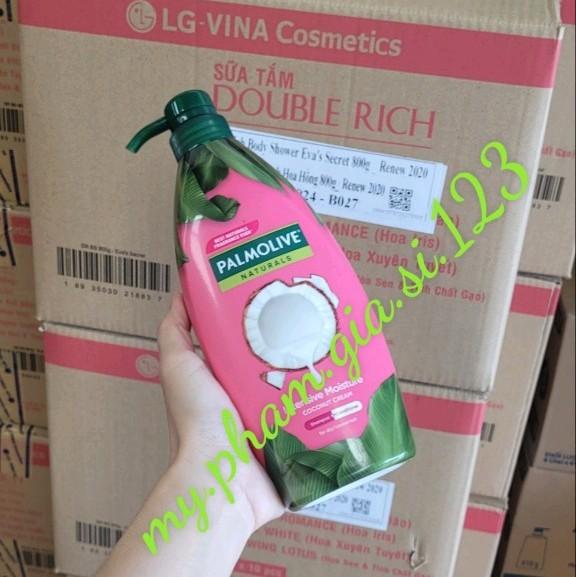 Dầu Gội Và Xả Palmolive Thiên Nhiên Dưỡng Ẩm Bổ Sung Chiết Xuất Sữa Dừa 600ml
