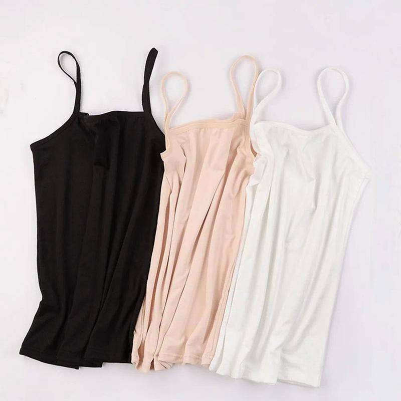 Product Introduction of Baju Atasan Tangki, Warna Pepejal, Bahan Kapas Lembut, Baju Atasan Tanaman Tali, Tanpa Lengan, Kamisol Kasual Musim Panas, Rompi Asas, Sesuai untuk Baju Atasan Wanita Musim Panas 14