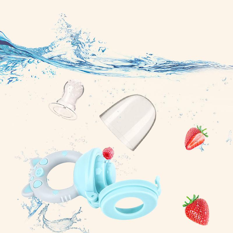 Product Introduction of Baby Fruit Bite Feeding Bags Infant Safe Appease Nipple Fruits Vegetables Pacifier Baby Trainning To Eat Fruit Food Baby Feeder 6