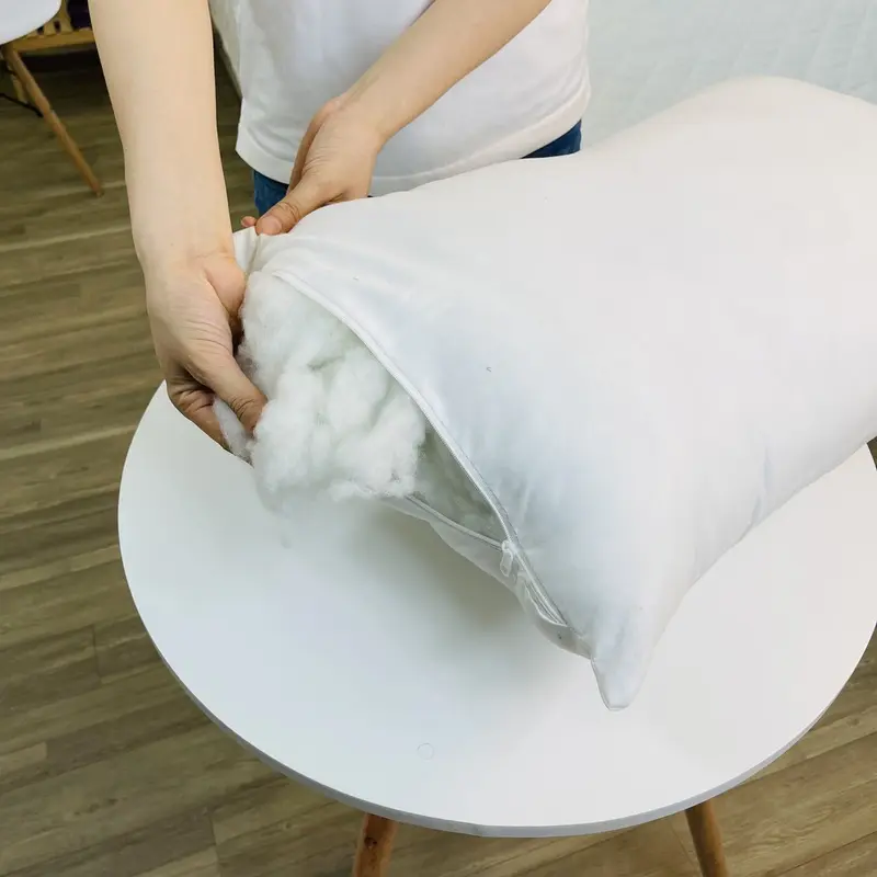 Ruột gối cao cấp đủ kích thước - ruột gối bông gòn có khóa kéo để tháo, thêm bông 2