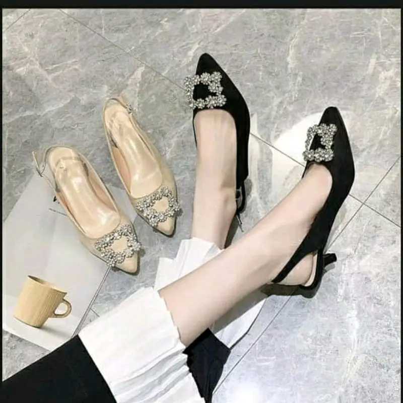 (23 Otp) high heels / hills wanita laris Hak Setengah (3-5 cm) Shoes