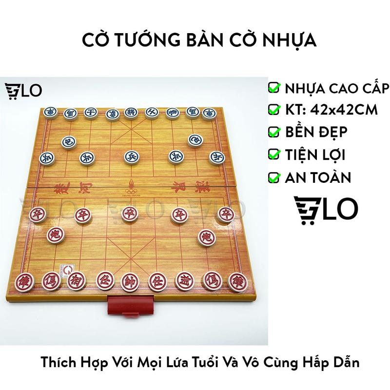 Cờ Tướng Có Bàn Cờ Nhựa Loại Lớn Kích Thước 42x42cm