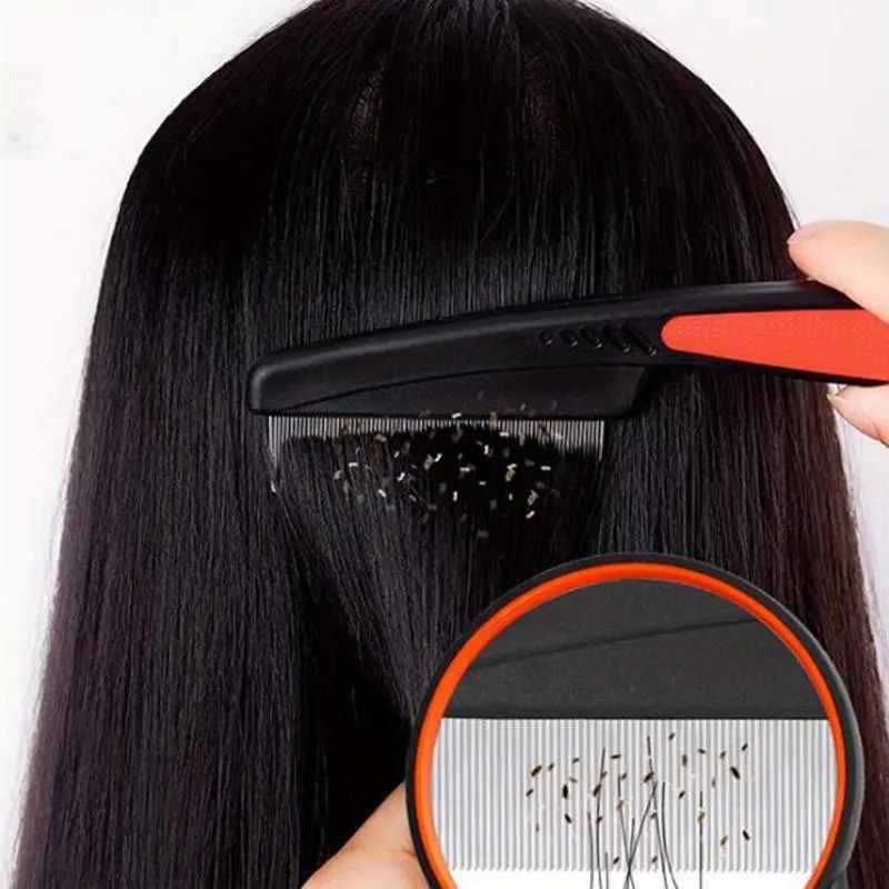 Hair Lice Combs, 2 Counts Fine Tooth Comb, Hair Lice Removal Comb, Heatless Hair Styling Tools 5