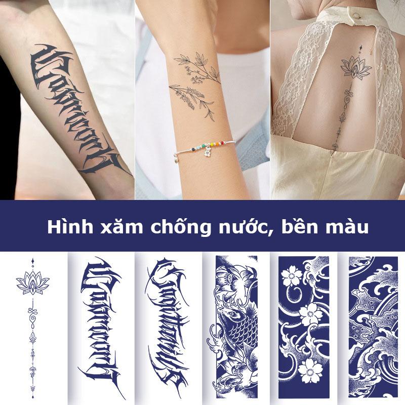 Hình xăm băng tay 15 ngày chống nước miếng dán hình xăm giả cực đẹp