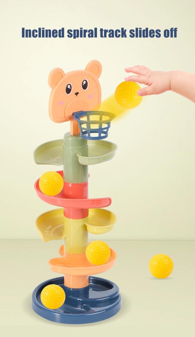 Product Introduction of Baby Rotating Ball Tower: Montessori Toy, Early Ed & Interactive Gift 10