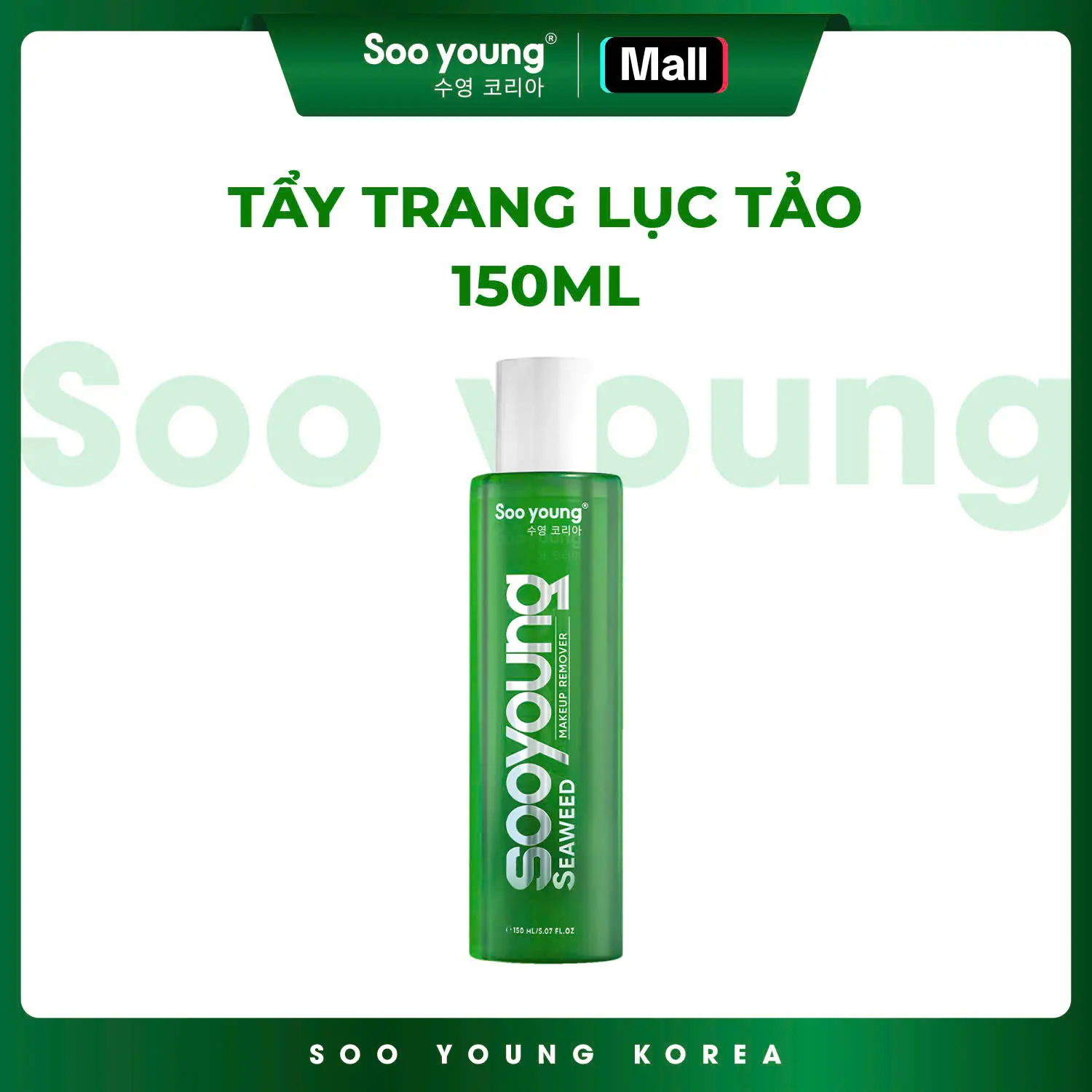 NƯỚC TẨY TRANG LỤC TẢO - Thương hiệu SOOYOUNG 150ml