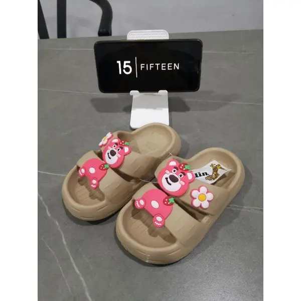 Sandal Anak Perempuan Lotso Bunga Sendal Slide Selop Cewek Kekinian Lucu Ringan Nyaman Karet 6137 7