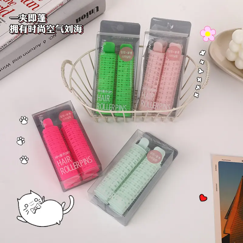 Bang Clip Fluffy Clip Dopamine Color Matching South Korea Lazy Barrettes Head Hair Root Shaping Hair Roller