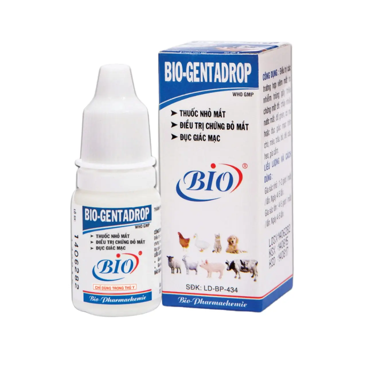 Nhỏ Mắt Cho Chó Mèo BIO GENTA DROP 10ML - MINIMAL Pet