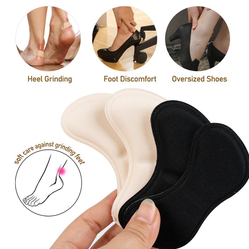 Product Introduction of 2 Pairs Heel Insoles Patch Anti-wear Cushion Pads Women Feet Heel Protector Adhesive Back Sticker Shoes Insert Insole Footwear Soft 24