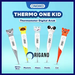 Thermometer Digital FLEXI KID ThermoOne Onemed - Termometer One Med Anak / Bayi Motif Lucu Ujung Lentur - ASLI