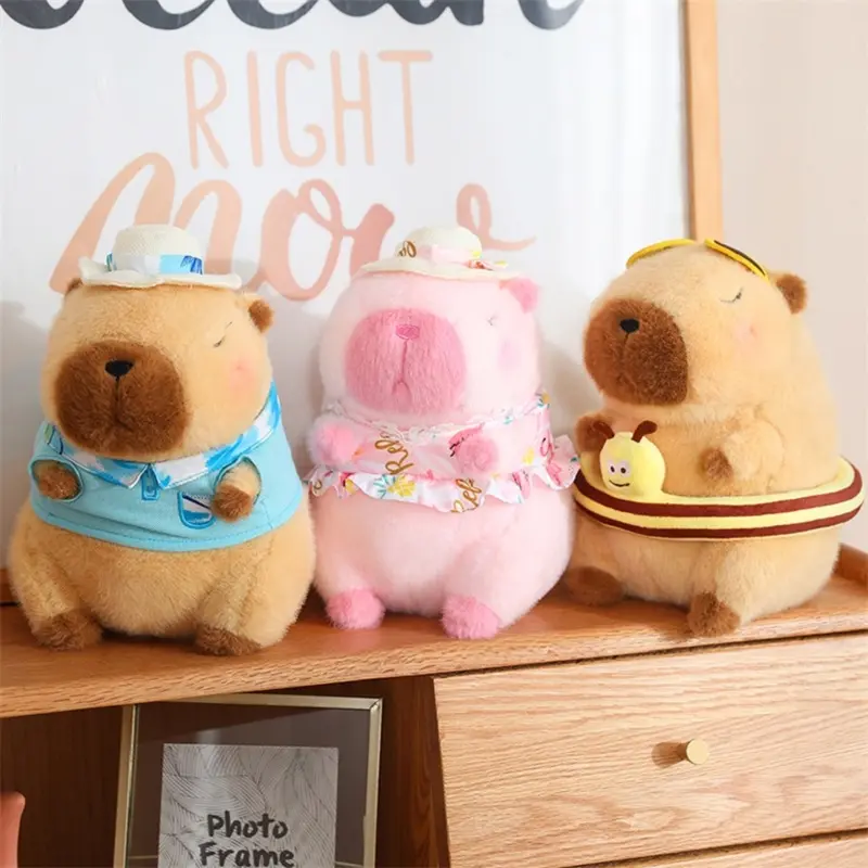 Búp Bê Capybara, Phong Cách Kawaii Đồ Chơi Nhồi Bông Mềm Mại, Thích Hợp Cho Trẻ Em, Đồ Trang Trí Nhà Dễ Thương, Đồ Chơi Nhồi Bông Capybara, Chủ Đề Mùa Hè Thú Bông Thú Nhồi Bông Toy Phát Nhạc