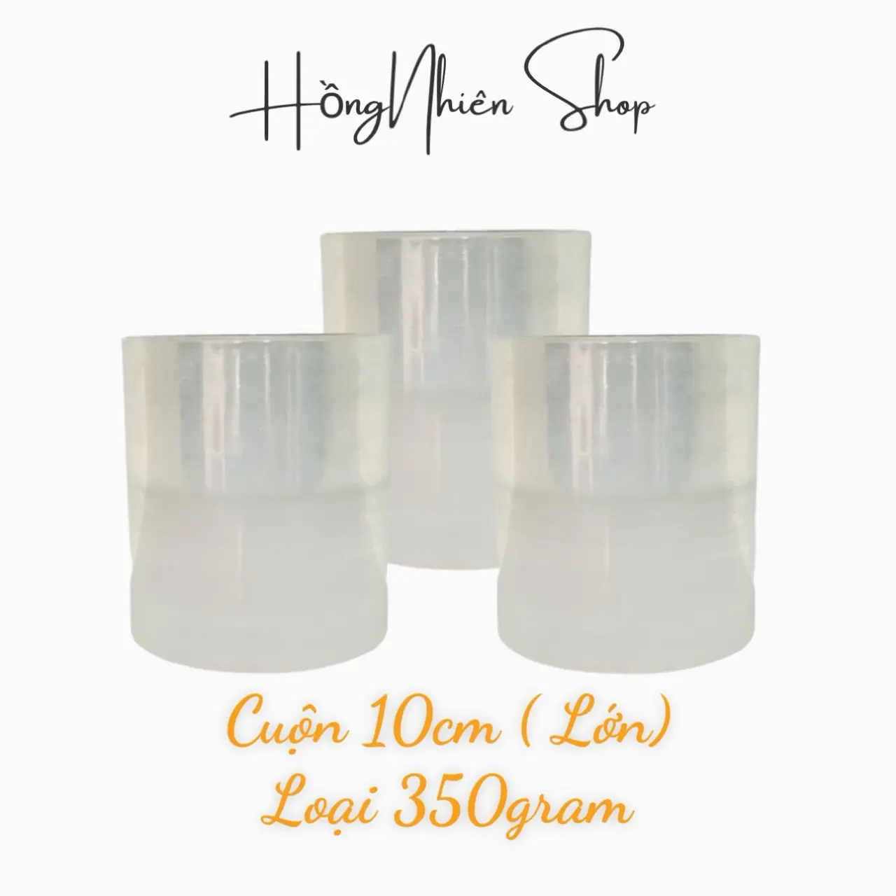[ Cuộn lớn 10cm] Cuộn PE bọc ủ, Màng quấn PE loại dày 350gram bám dính tốt- Hồng Nhiên Shop 2