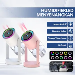 【2 in 1】280ml Pelembab proyeksi bintang yang dapat diputar lampu atmosfer diffuser pembersih udara semprotan aromaterapi garansi satu tahun