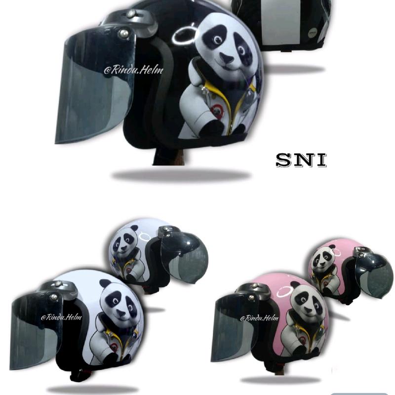 Helm PANDA motif Motorcycle 1